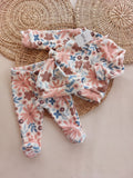 KIT RN Andy Plush - Flores rosa - Auremi ropa infantil