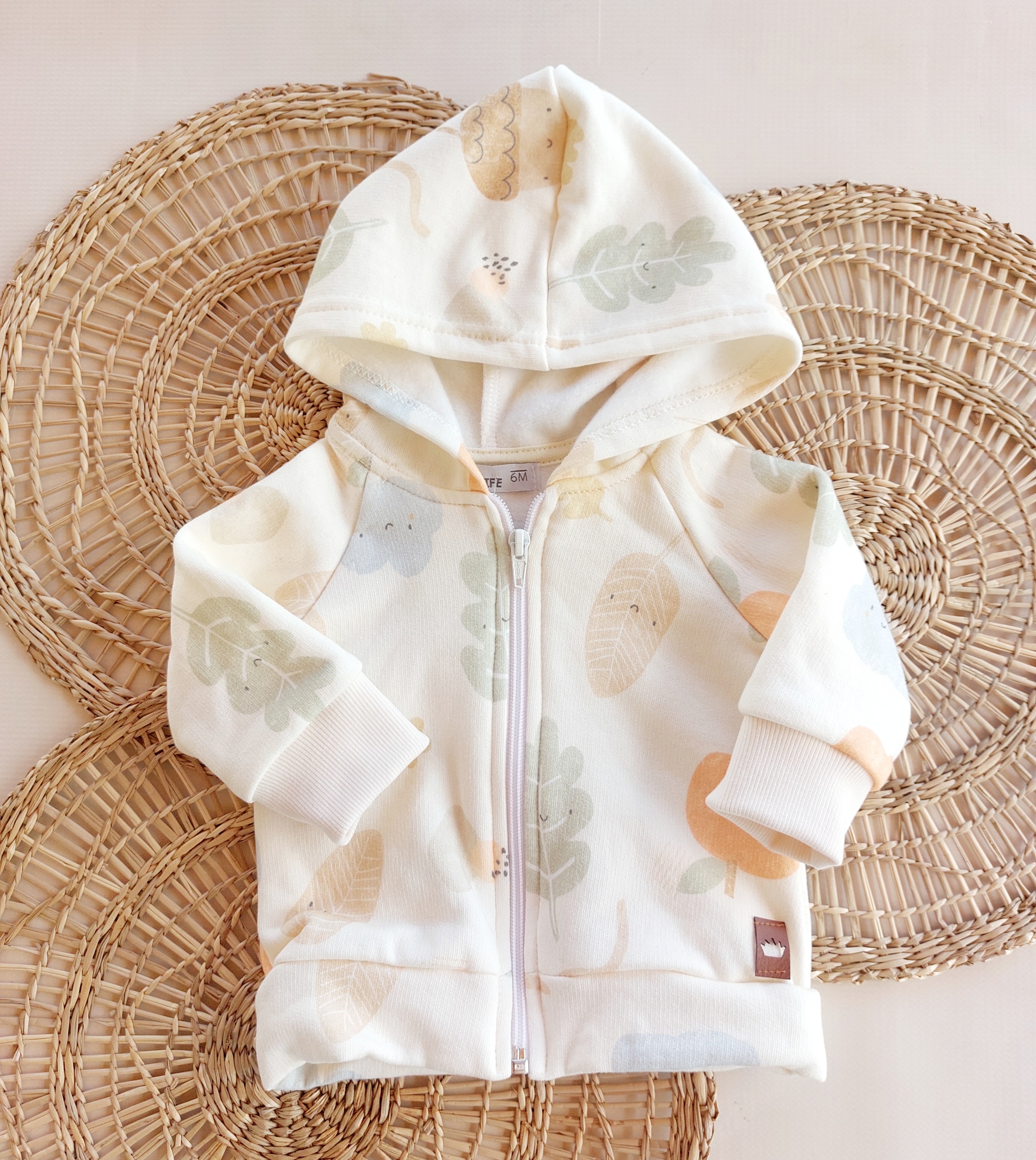 CAMPERA Baby Venus Frisa - Natural bellotas - Auremi ropa infantil