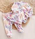 KIT RN Andy Plush - Flores lila - Auremi ropa infantil