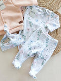 MANTA Edén Pima - Conejos y flores - Auremi ropa infantil
