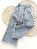 Jean WIDE LEG con elástico - Negro nevado - Auremi ropa infantil