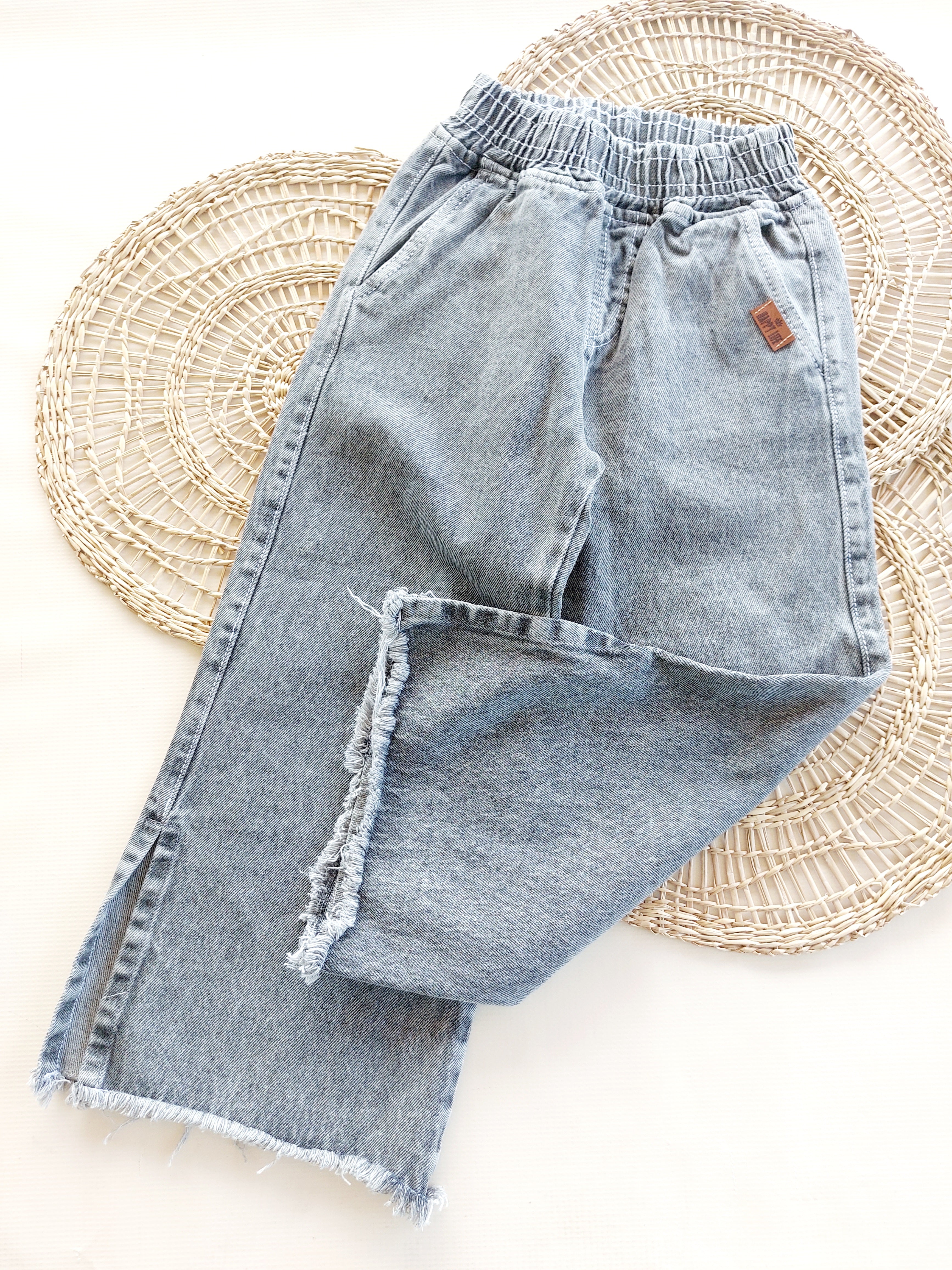 Jean WIDE LEG con elástico - Negro nevado - Auremi ropa infantil